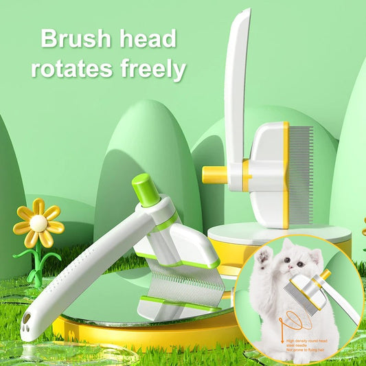 Pet Self-Cleaning Row Dog Cat Comb Grooming