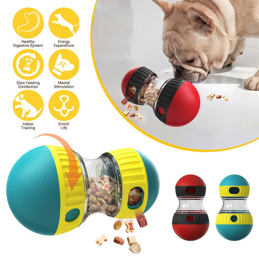 Dispensing Dog Toy Tumbler Leaky Food Ball Puzzle Toys Interactive