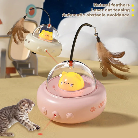 Pet Toys Replaceable Feather Interactive Cat