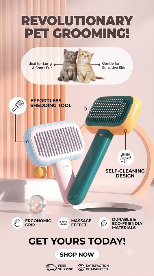 New Pet Cat Dog Hair Brush Hair