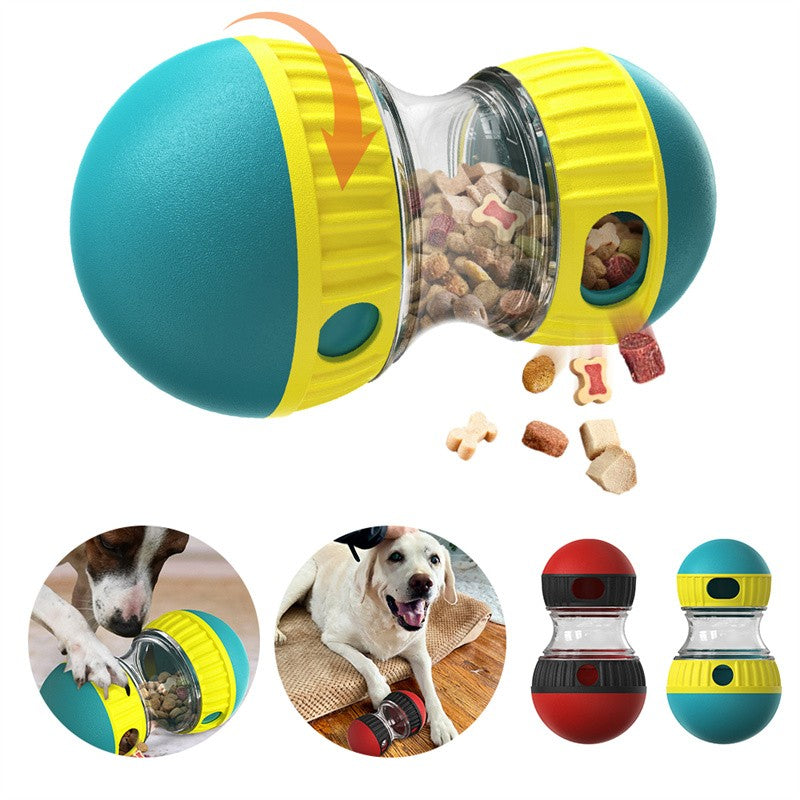 Dispensing Dog Toy Tumbler Leaky Food Ball Puzzle Toys Interactive