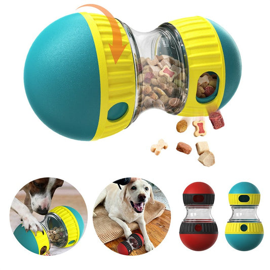Dispensing Dog Toy Tumbler Leaky Food Ball Puzzle Toys Interactive