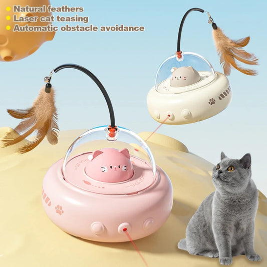 Pet Toys Replaceable Feather Interactive Cat