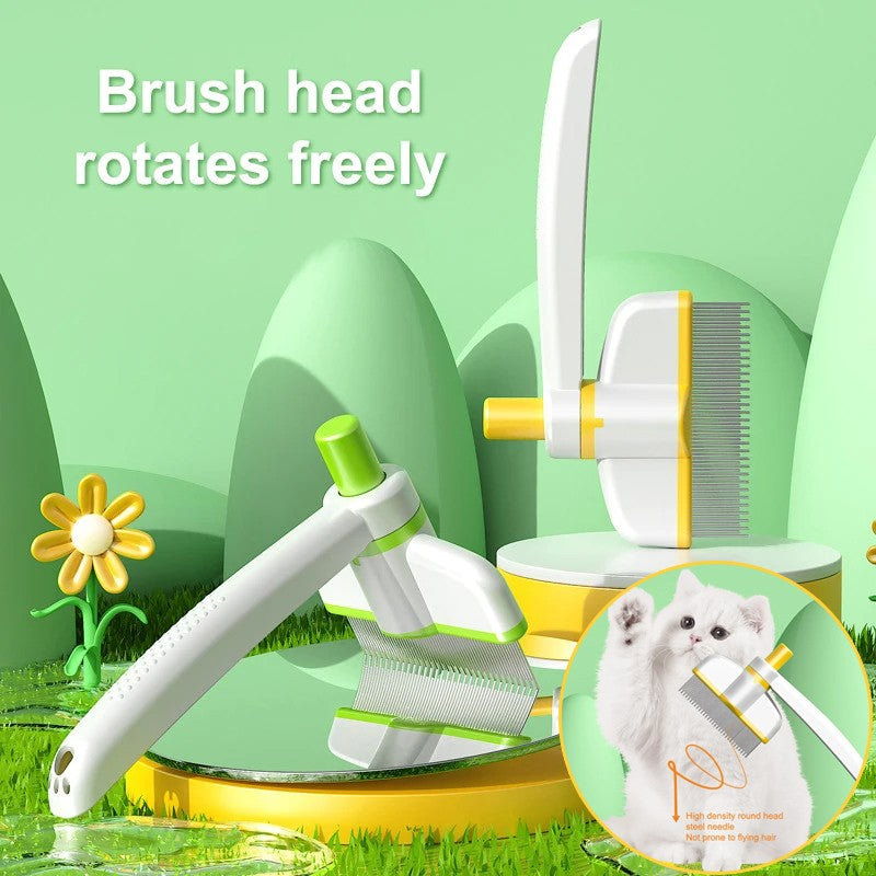 Pet Self-Cleaning Row Dog Cat Comb Grooming