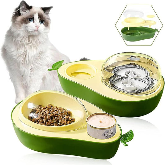 Pet Feeder Avocado Shape Kitten Slow Food Feeding Bowl